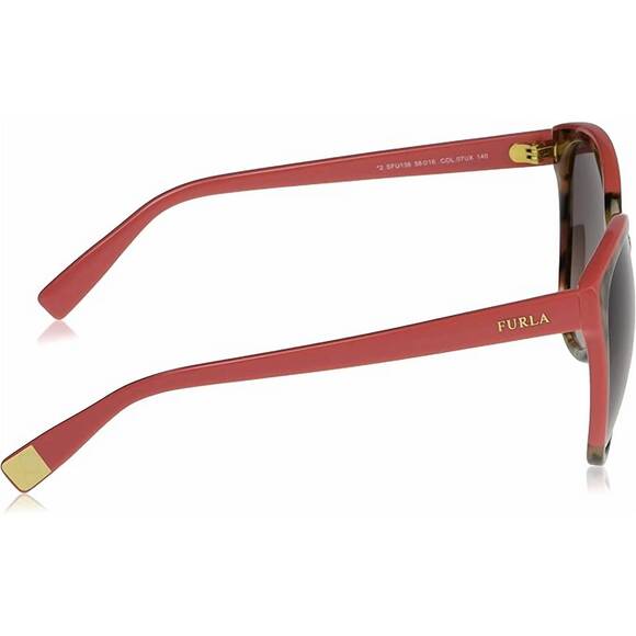NEW FURLA women\'s chic sunglasses in pink / tortoise